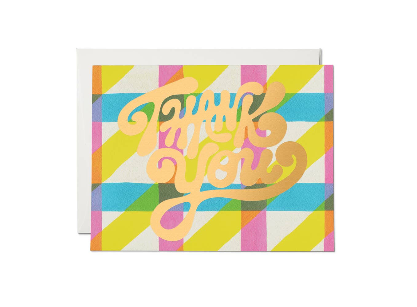 Plaid Thank You Card
