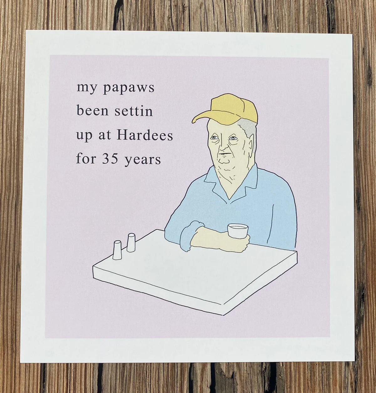 Papaw Hardees print