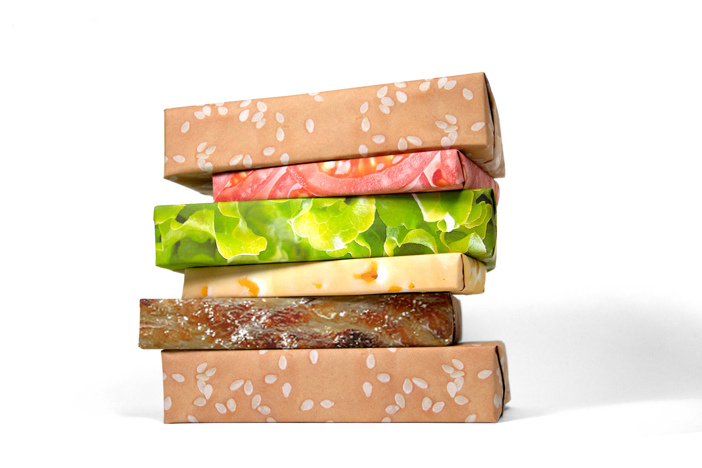 Cheeseburger Wrapping Paper Set