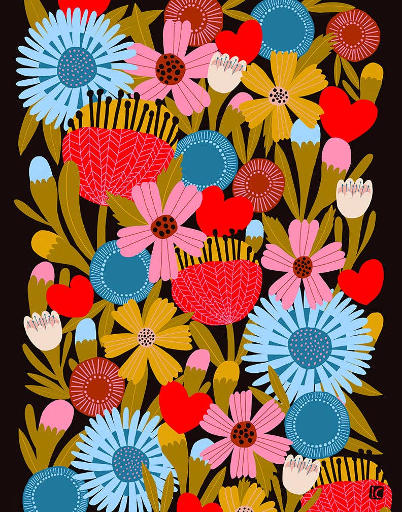 Jolies Fleurs print