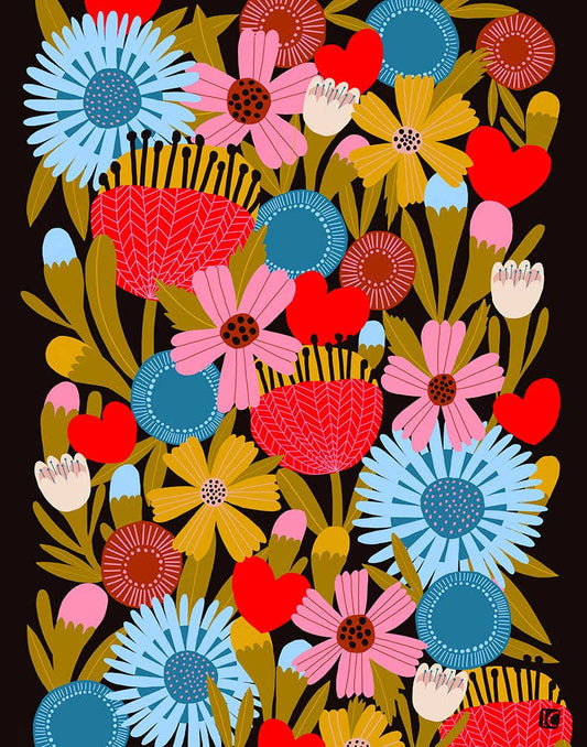 Jolies Fleurs print