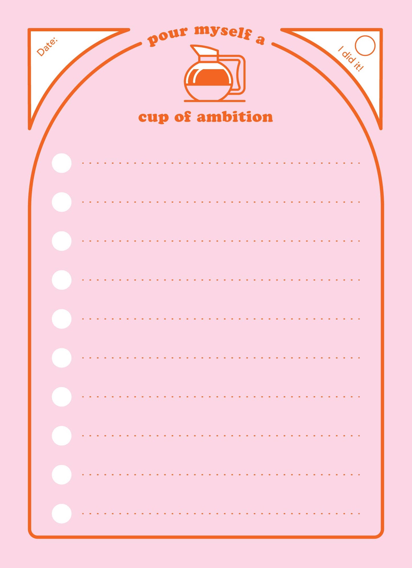 Cup Of Ambition Notepad