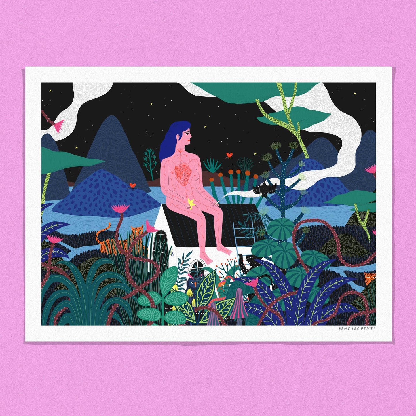 The Girl With The Stars 11.8x15.7"
