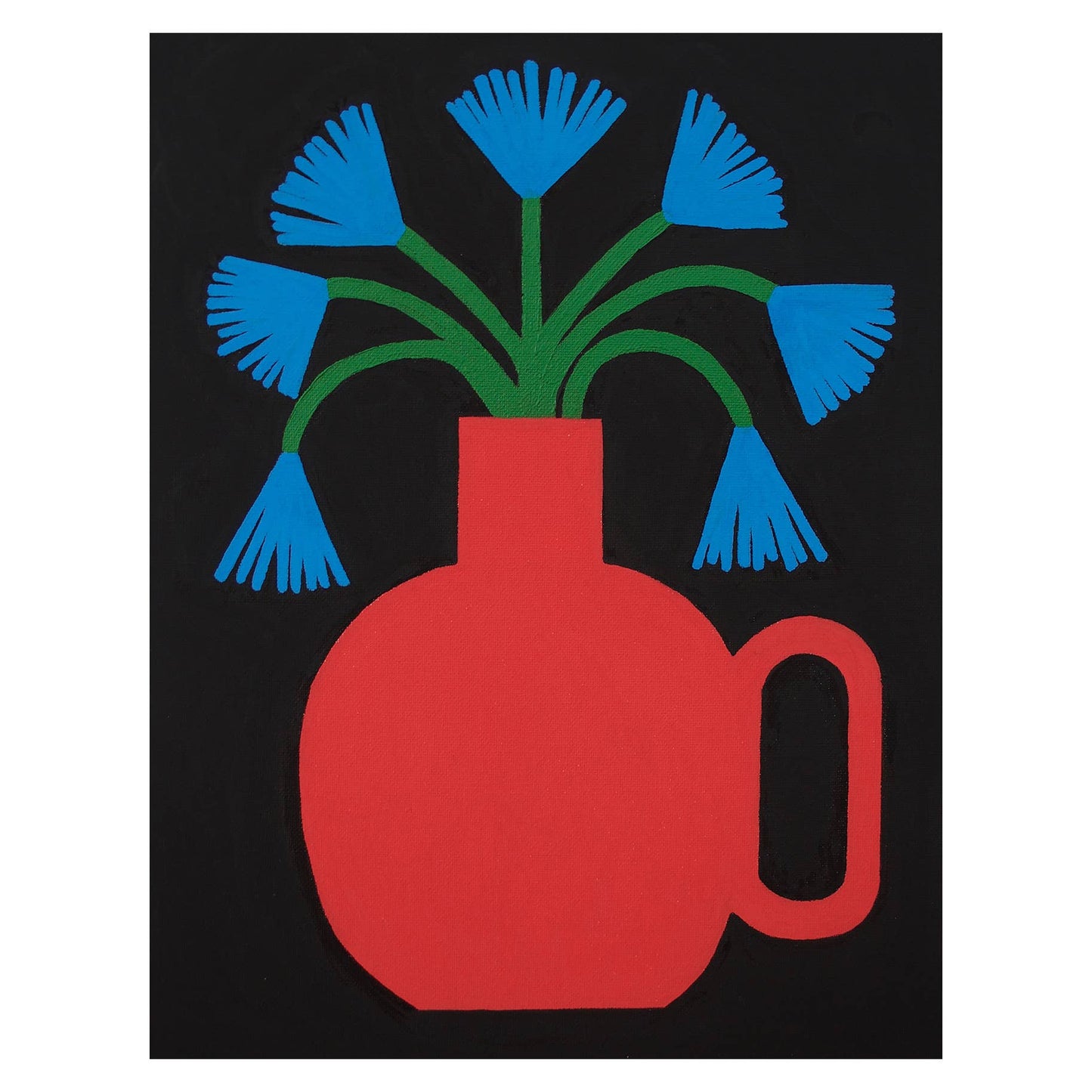 Blue Flowers 8.5x11"