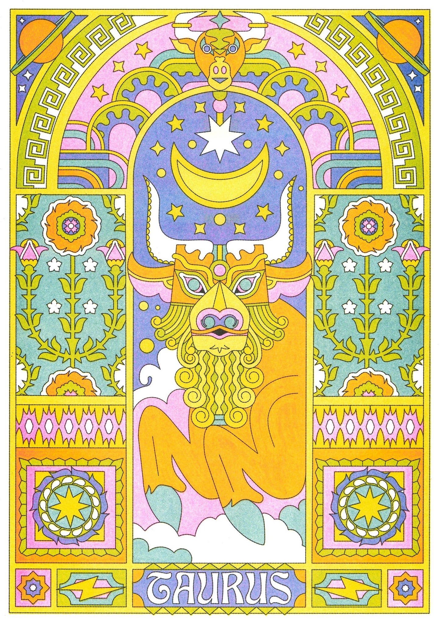 Taurus Astrology print