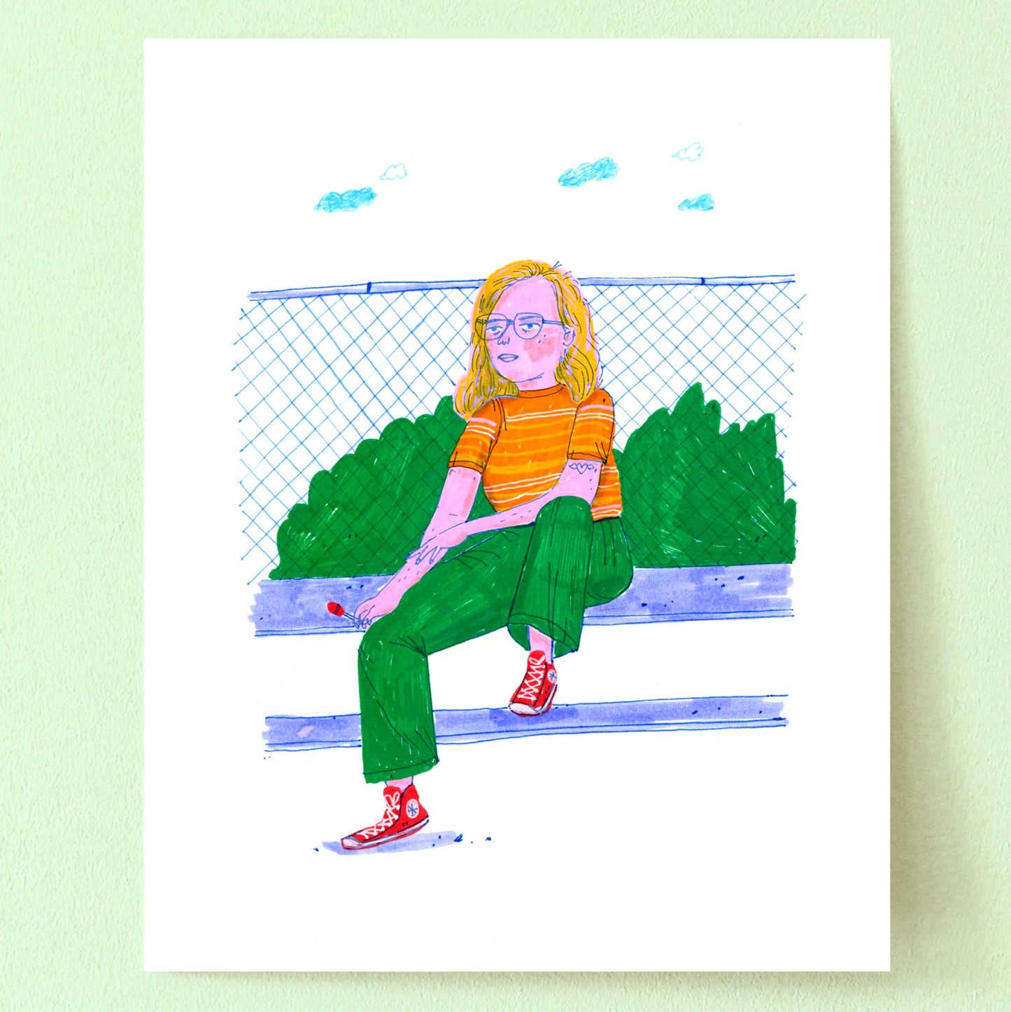 Red Blow Pop print