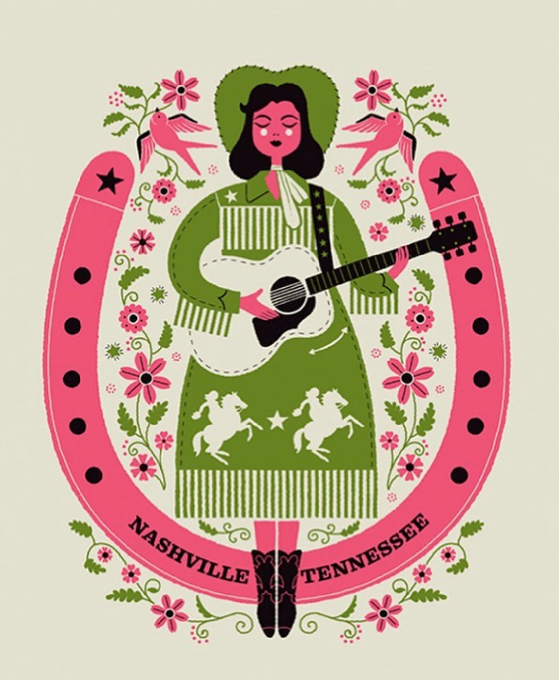Nashville Cowgirl print
