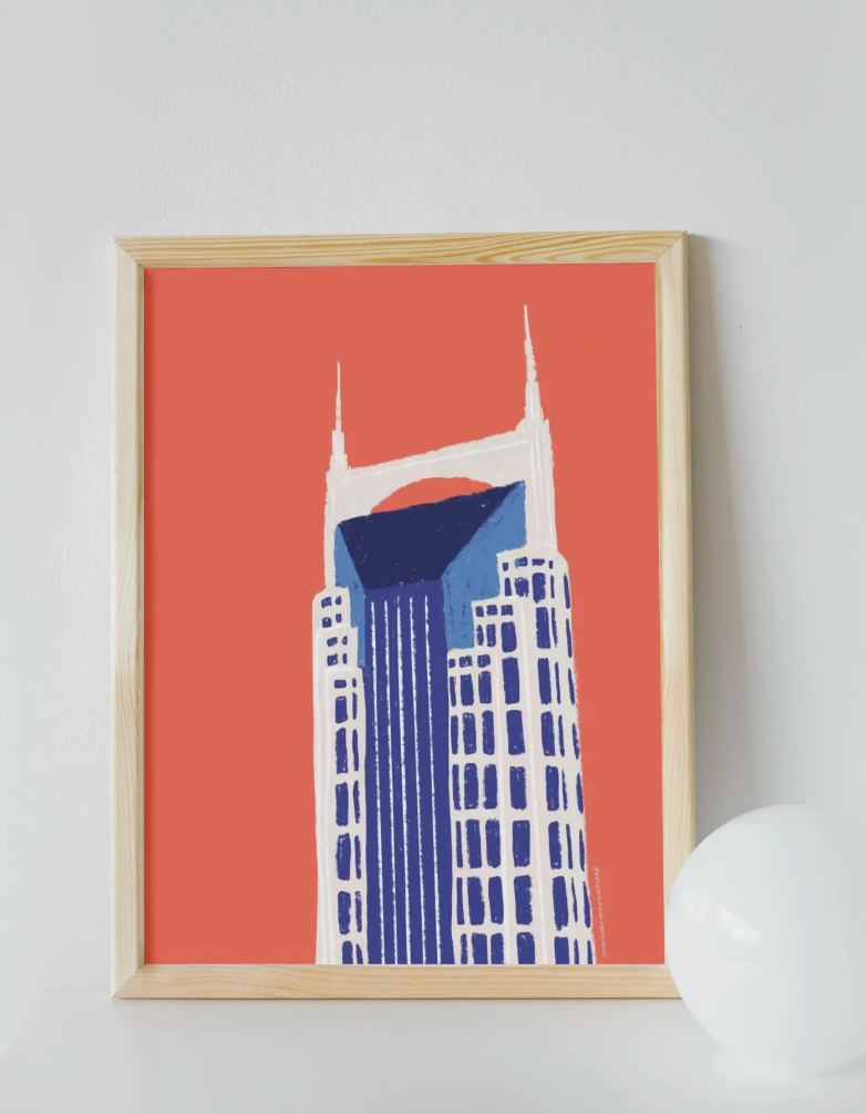 Batman Building Print