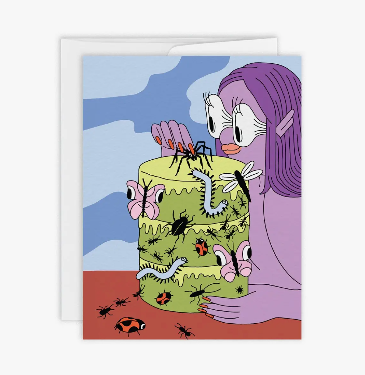Birthday Bug Cake card