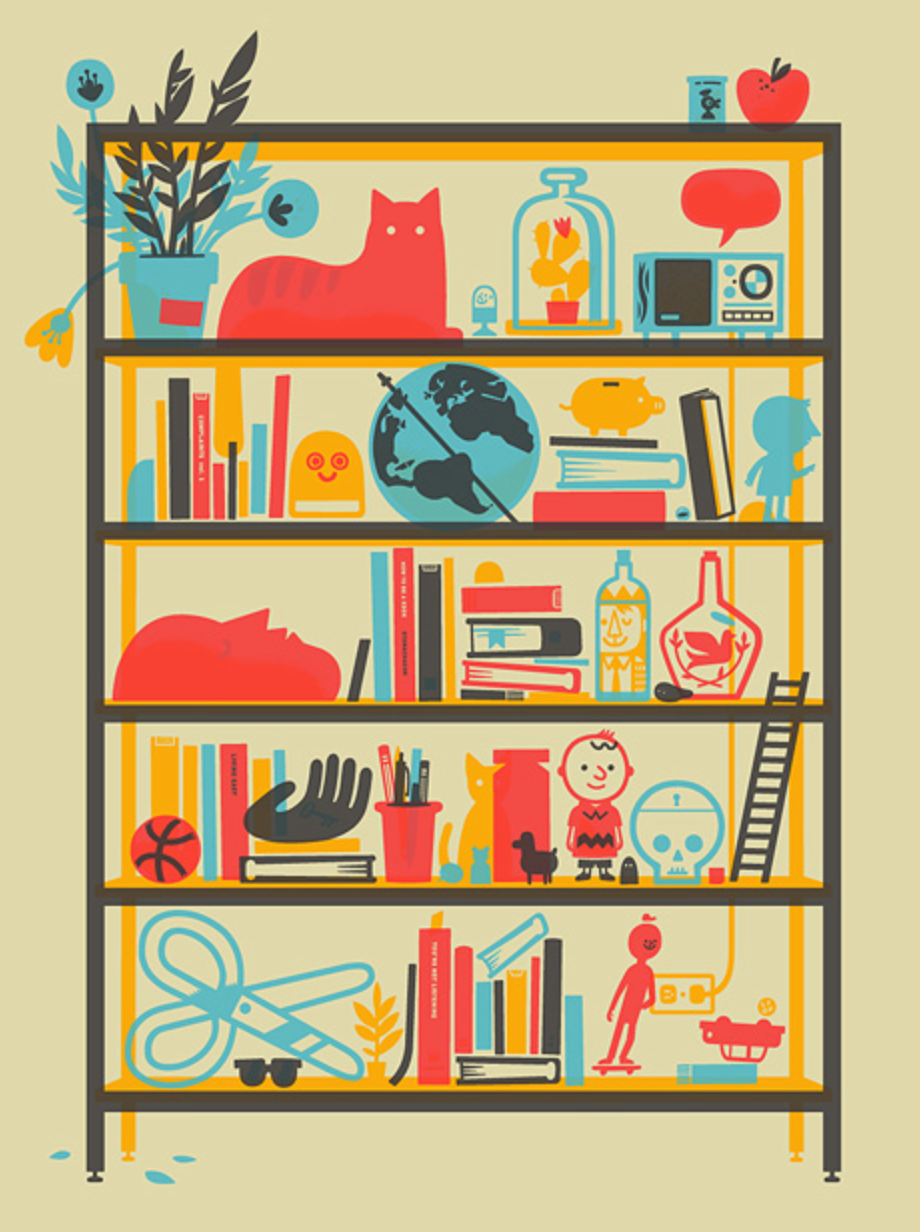 Bookshelf 18x24"