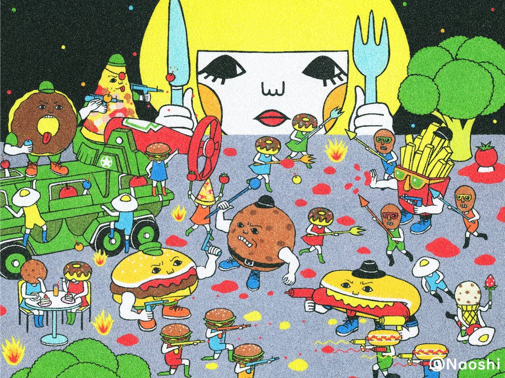 Food Fighters 13x19"