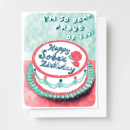 Sober Birthday card