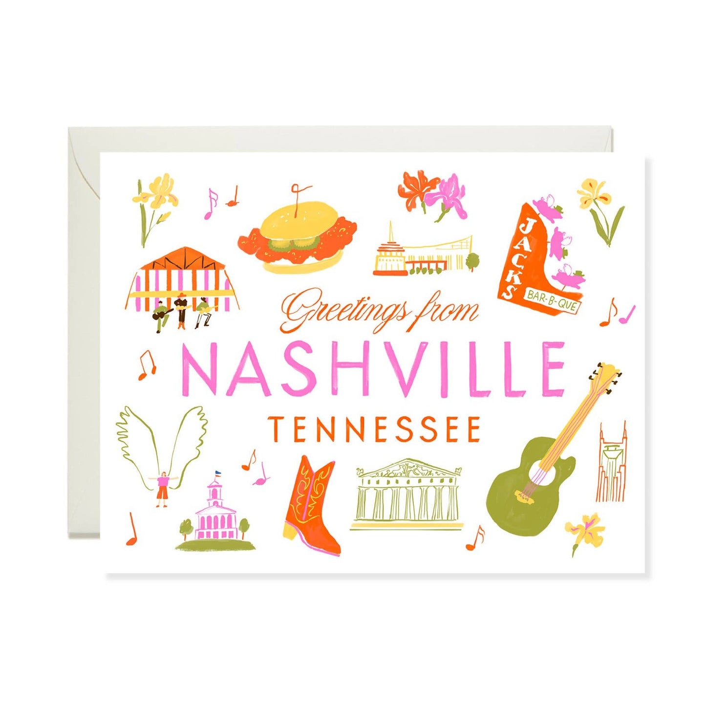 Greetings from Nashville card