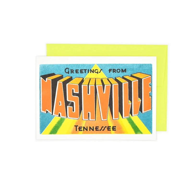 Greetings from Nashville card