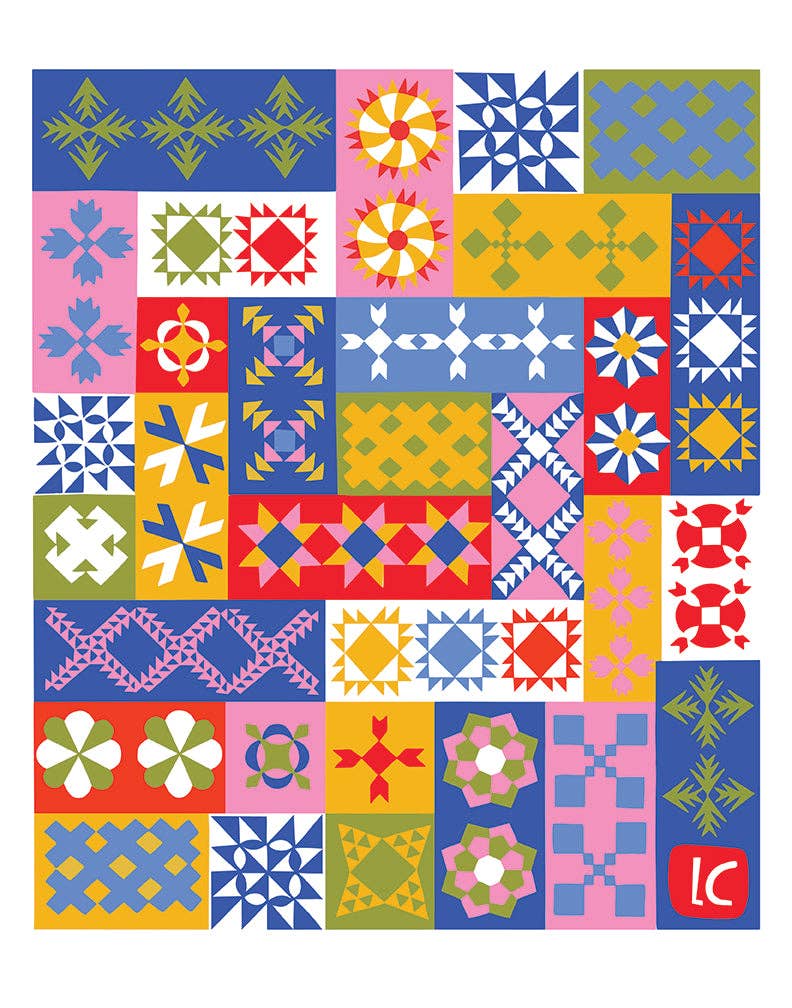 Sampler Quilt print