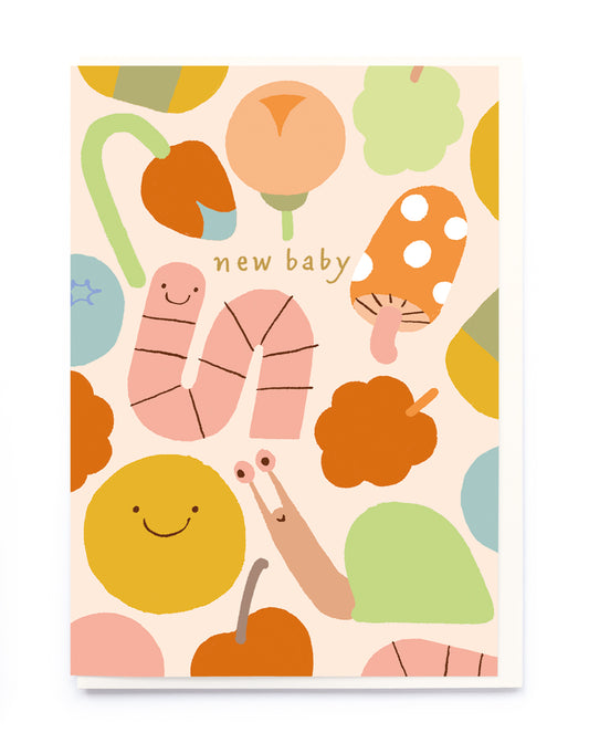 New Baby Worm & Snail card