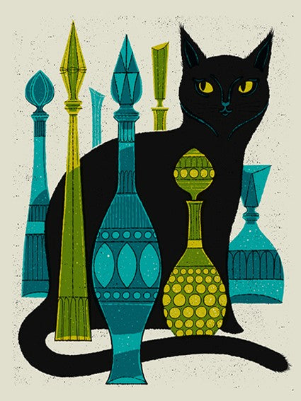 Bottle Cat print