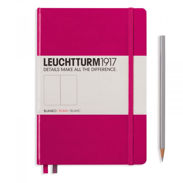Leuchtturm A5 Medium Hardcover Notebook: Plain Pages