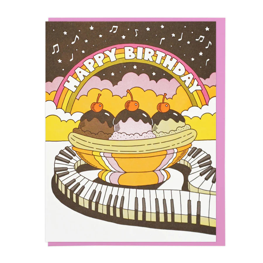 Birthday Banana Split card