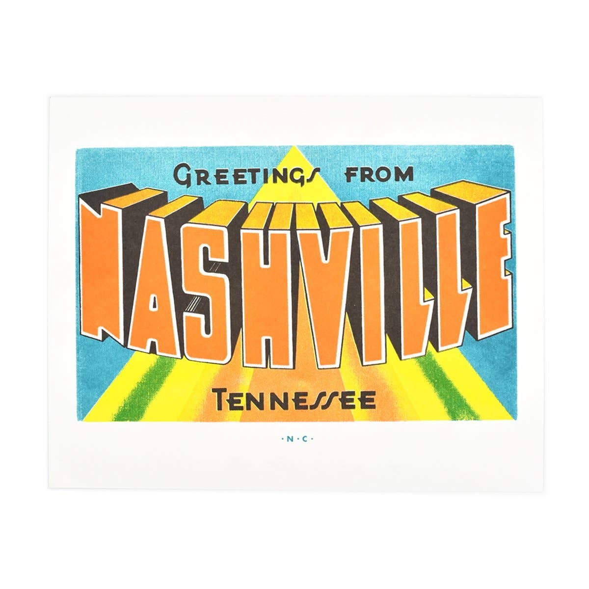 Greetings from Nashville print