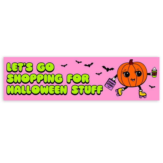 Let's Go Shopping For Halloween Sticker