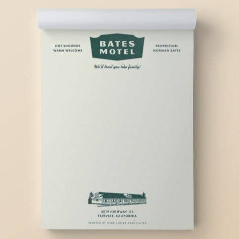 Bates Motel Notepad