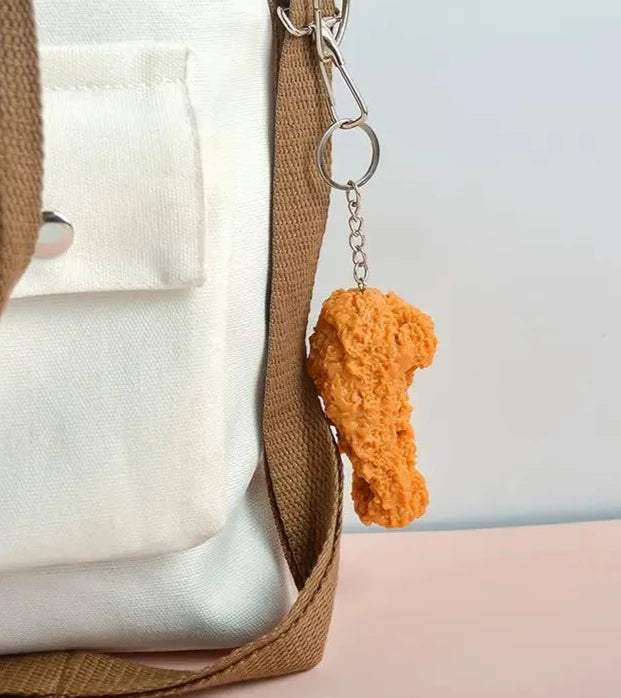 Chicken Drumstick Keychain