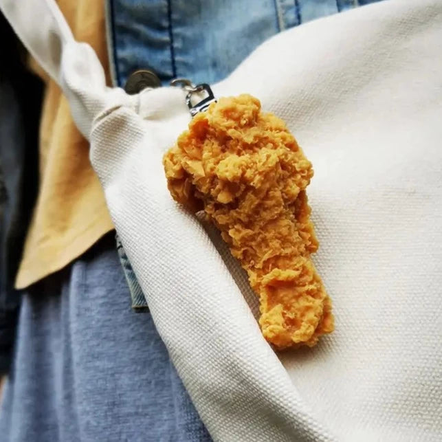 Chicken Drumstick Keychain