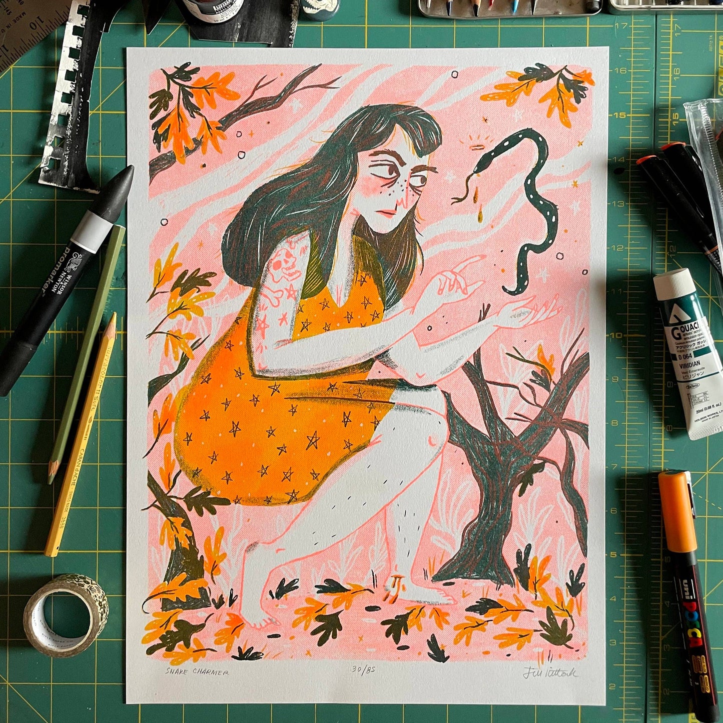Snake Charmer print