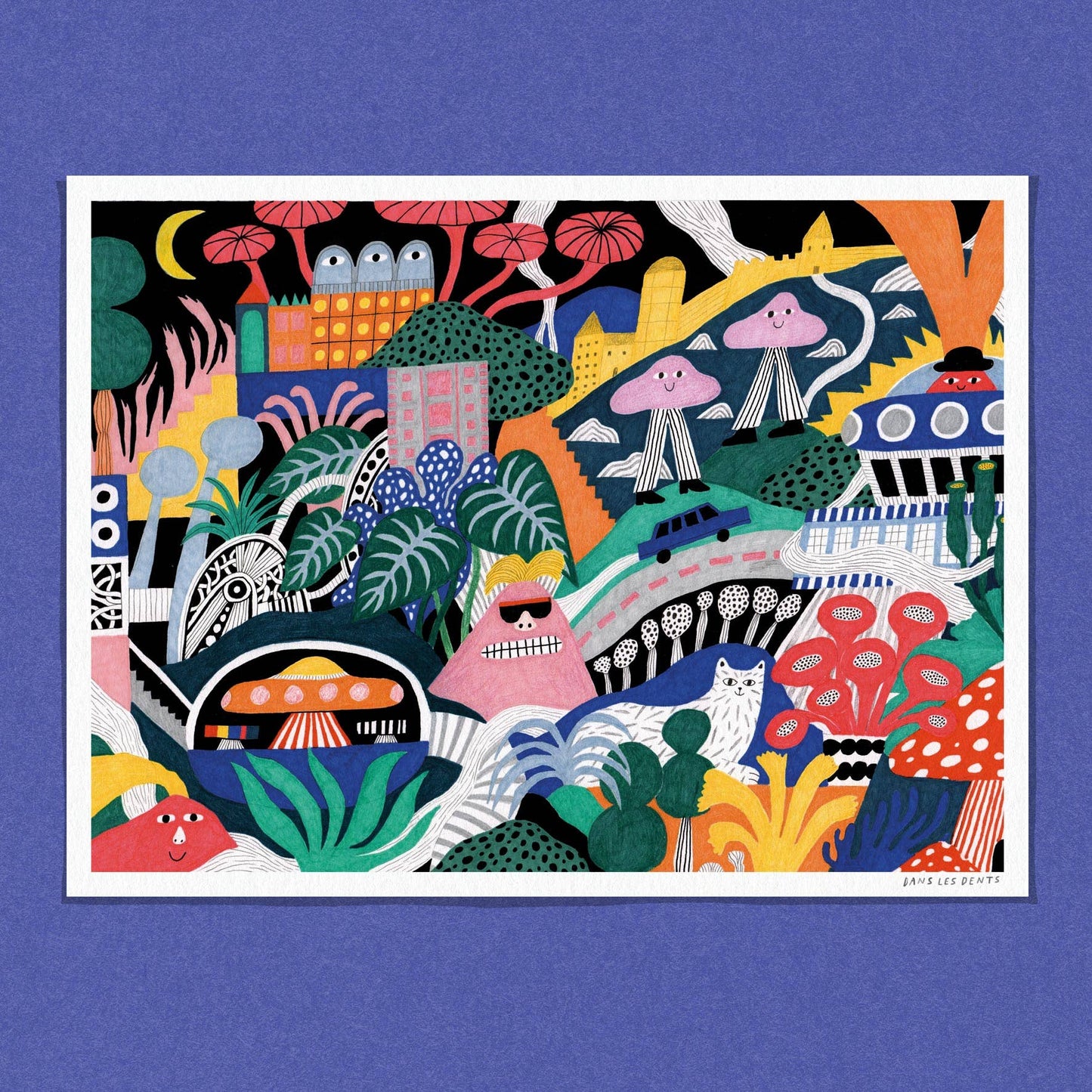 Mushroom World print