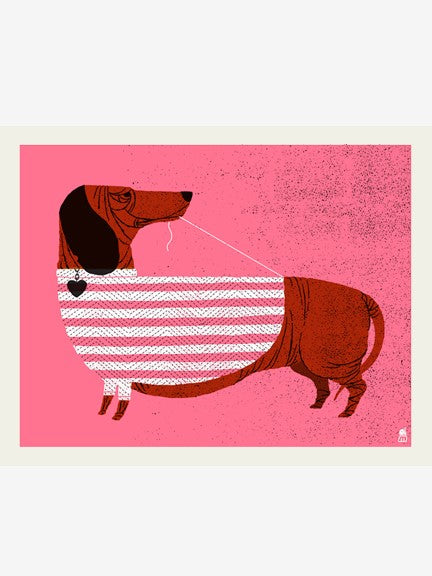 Dachshund 11x14"