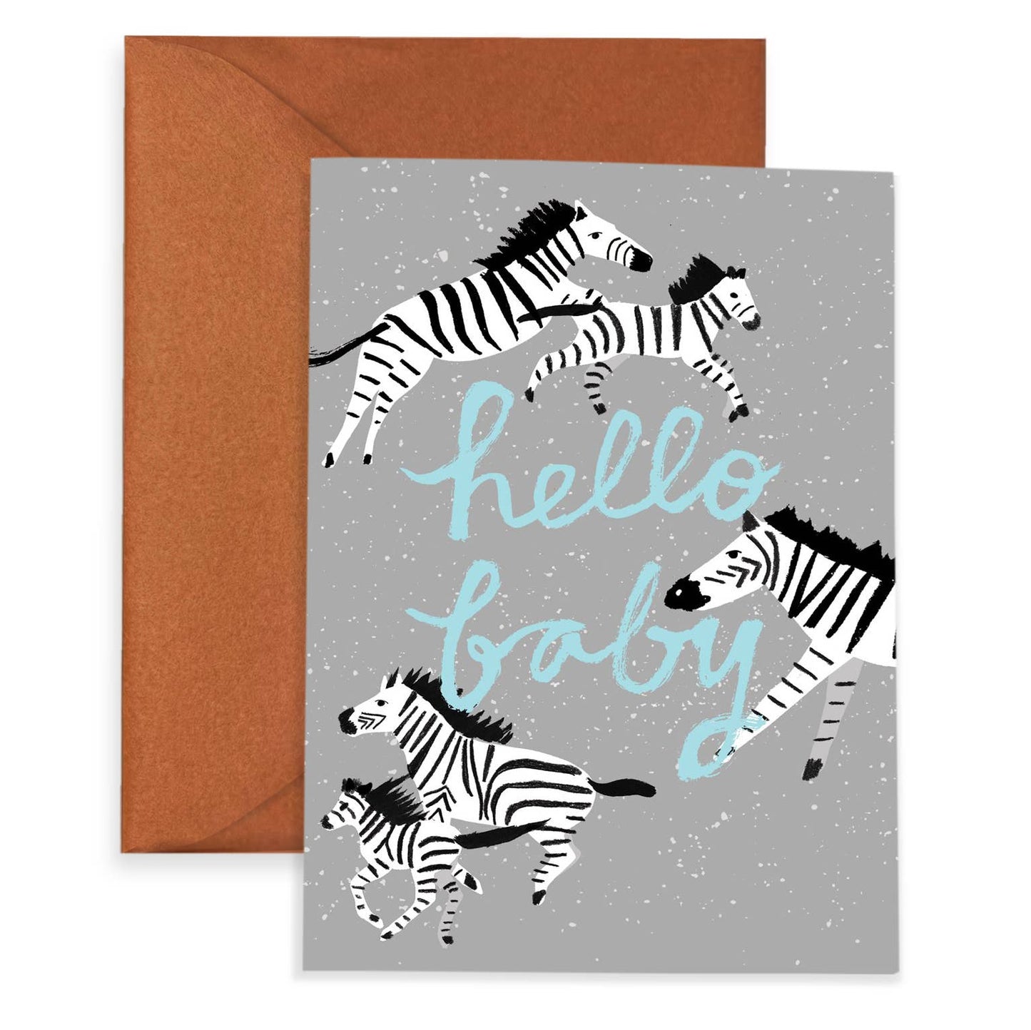 Hello Baby Zebra card