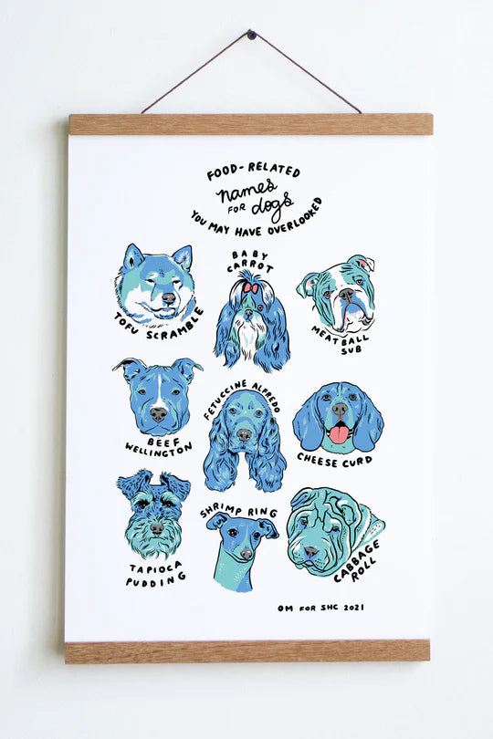 Names for Dogs 11x17"