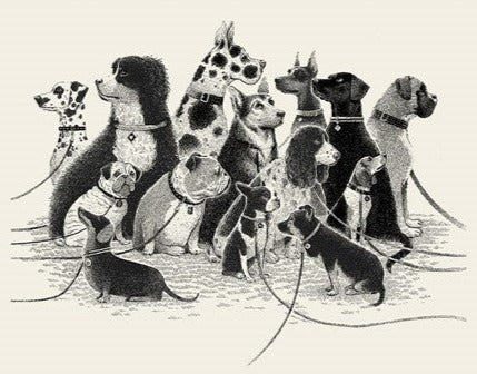 Dogs Waiting 16x20"