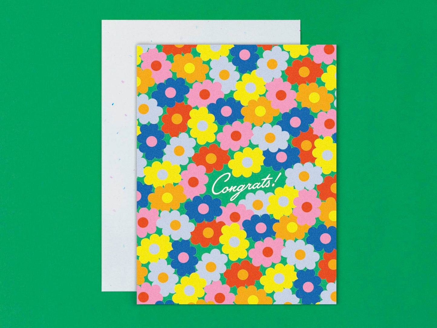 Pop Floral Congrats Card