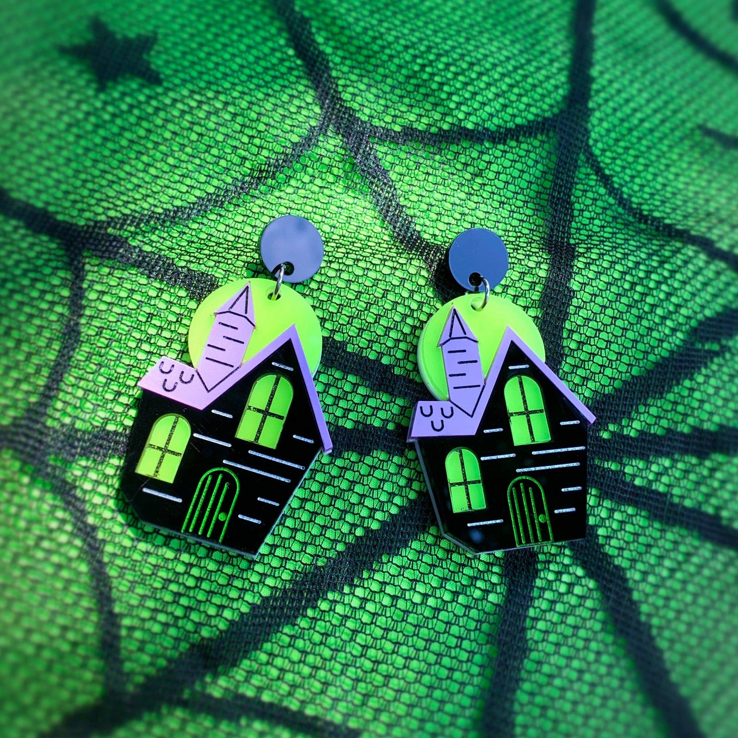 Haunted House Earrings
