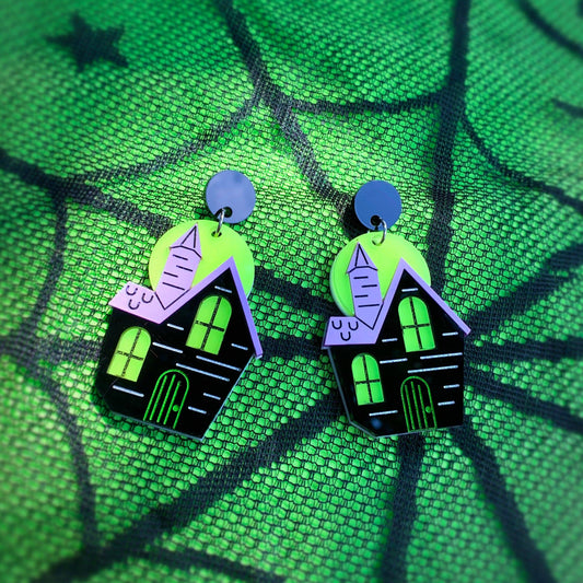 Haunted House Earrings