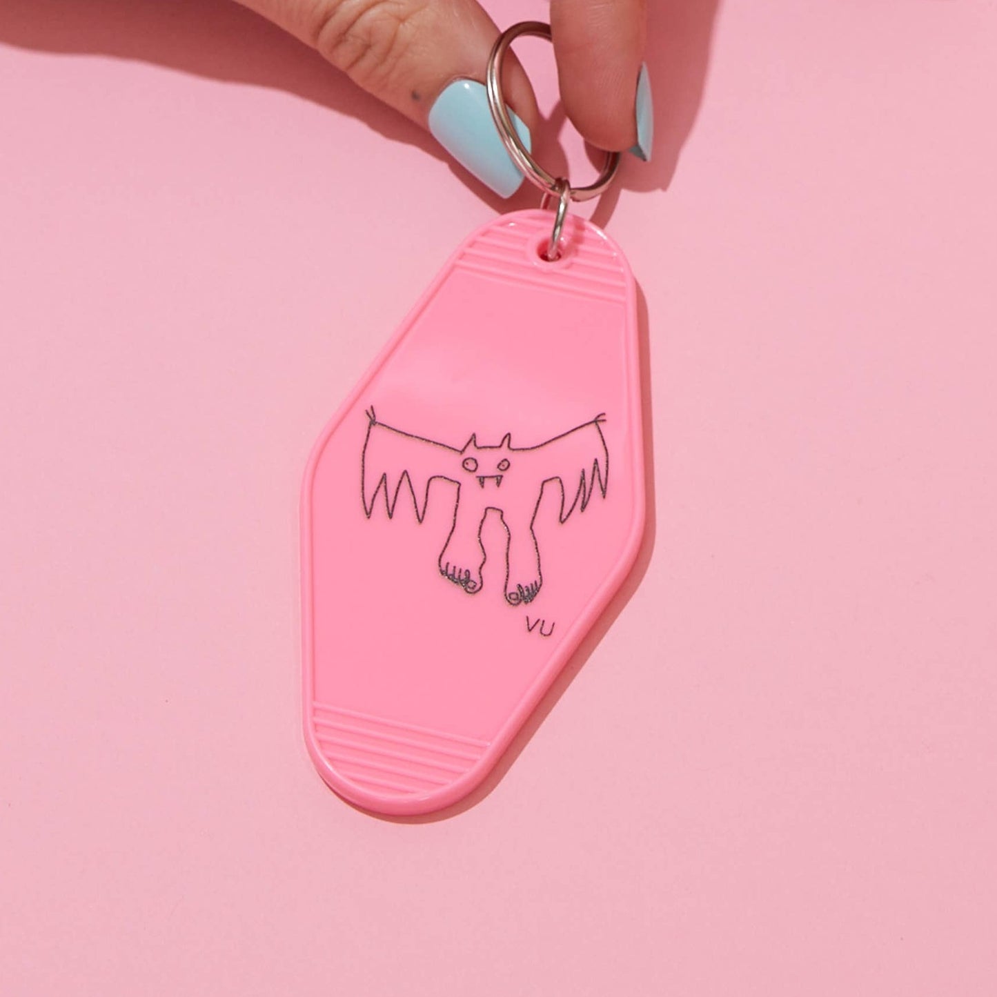 Bat Pedicure Hotel Keychain