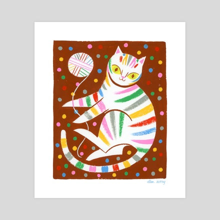 Rainbow Kitty print