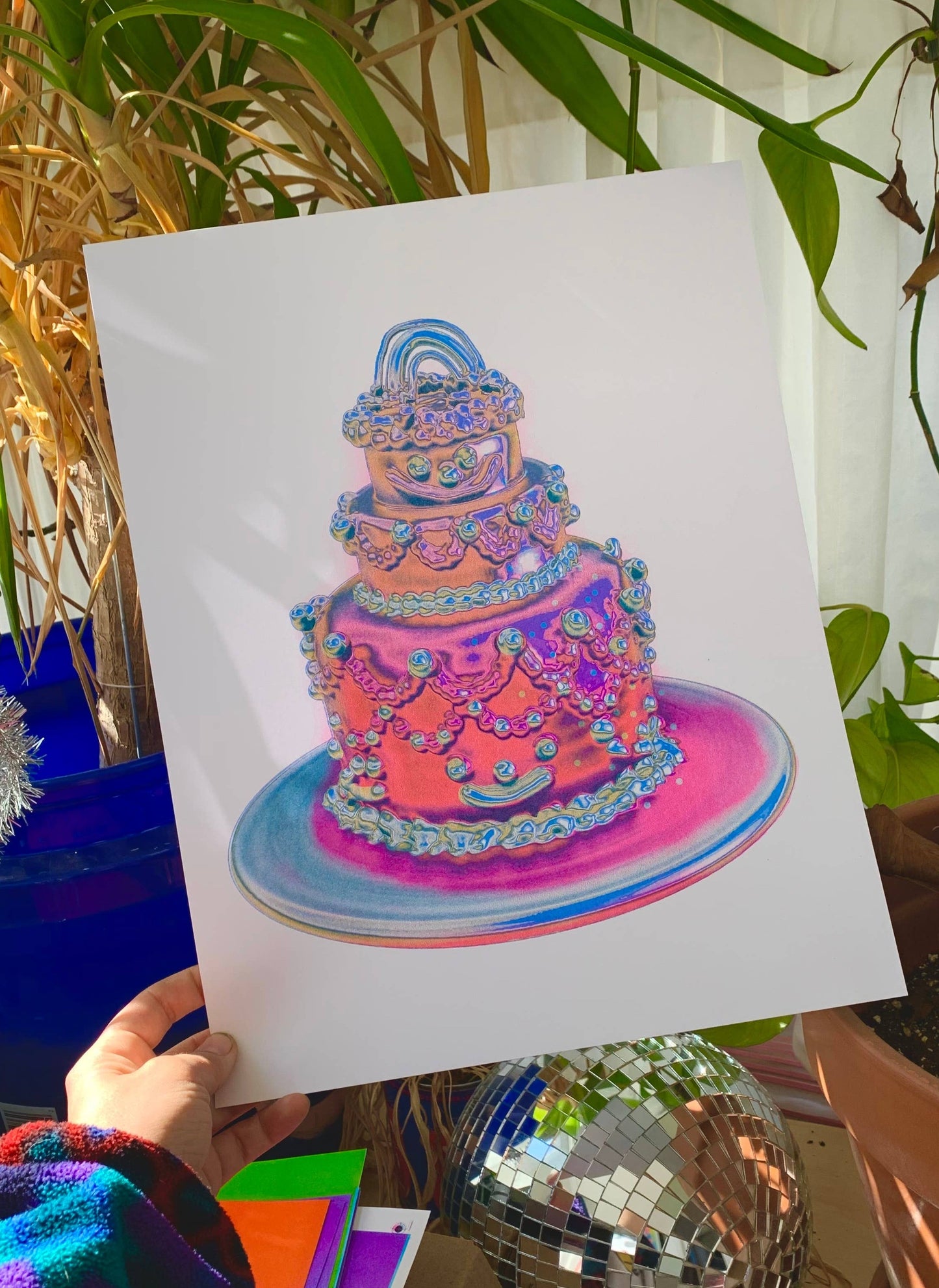 Chrome Cake print