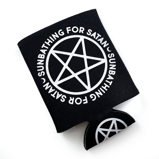 Sunbathing For Satan Koozie