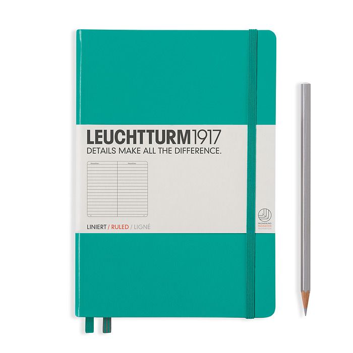 Leuchtturm A5 Medium Hardcover Notebook: Ruled Pages