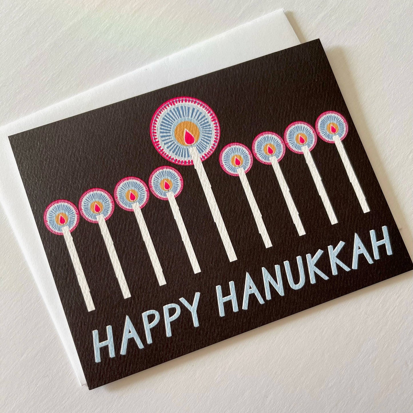 Happy Hanukkah Menorah card