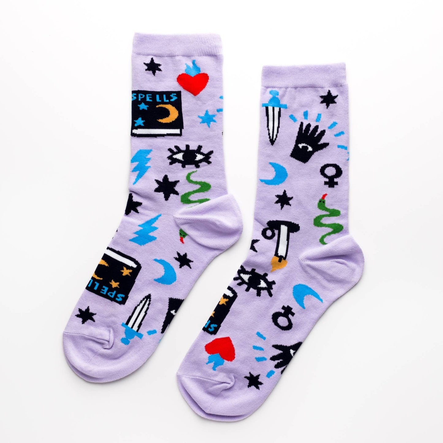 Mystic Spells Small Crew Socks