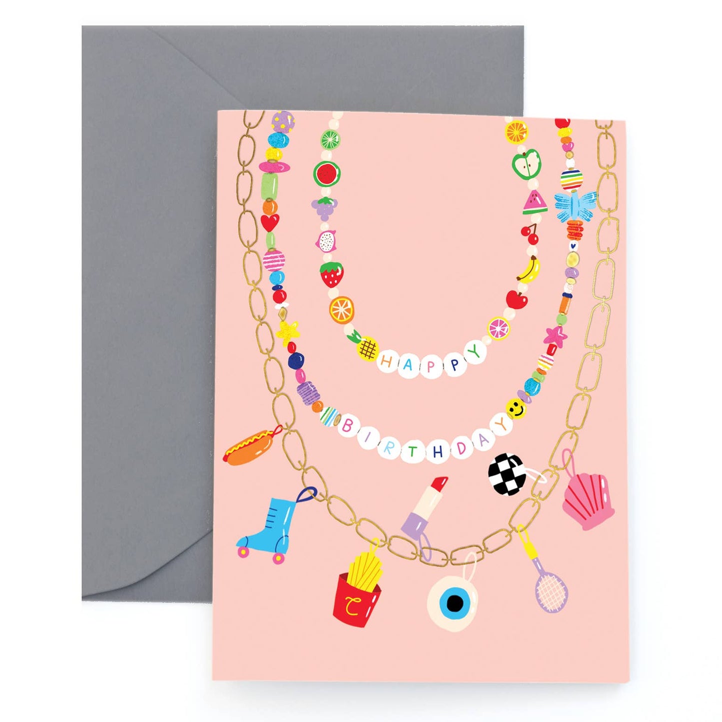 Festival Beads Birthday card