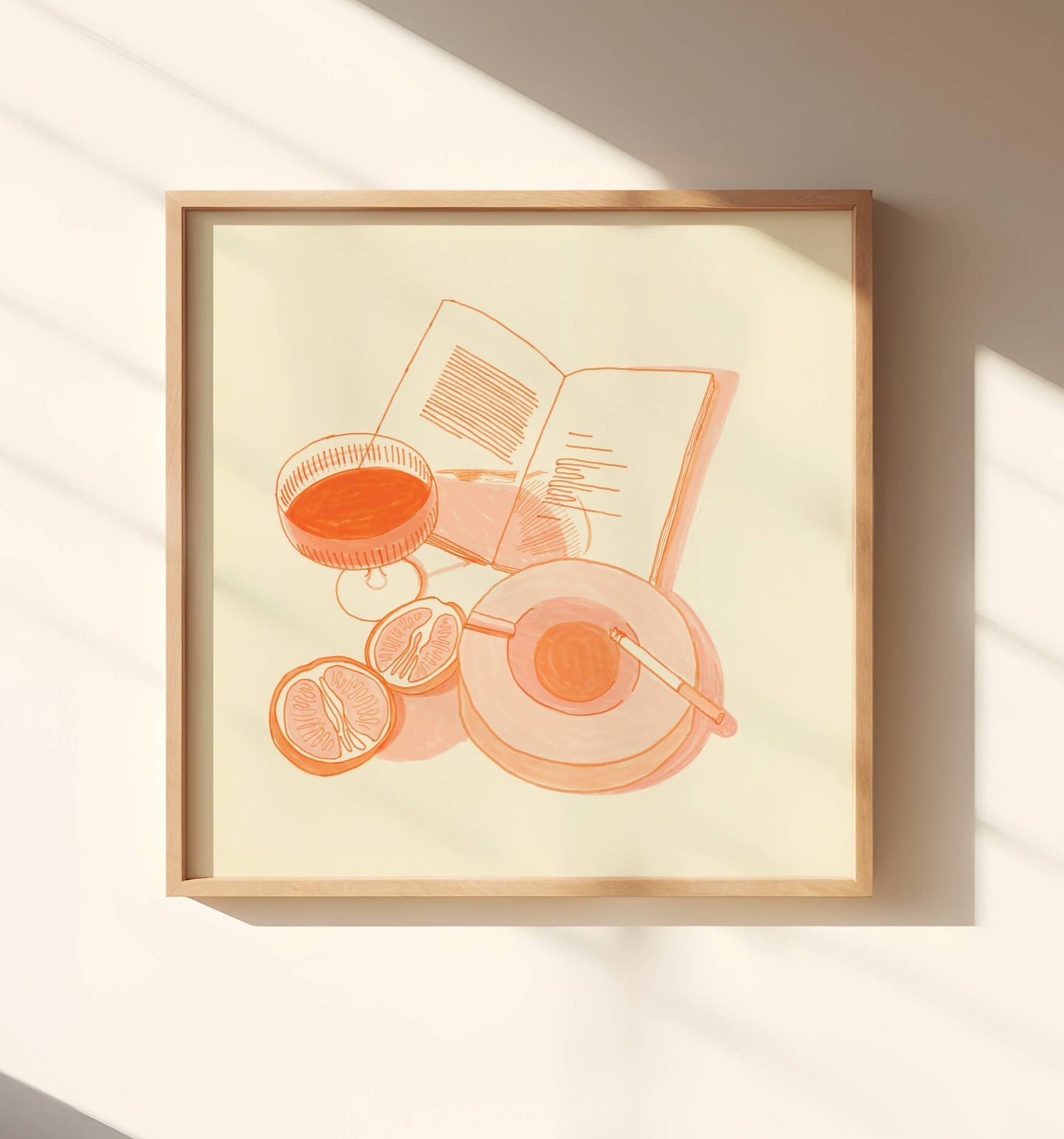 Cocktail and Cigarette print