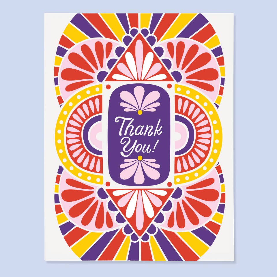 Art Deco Thanks card