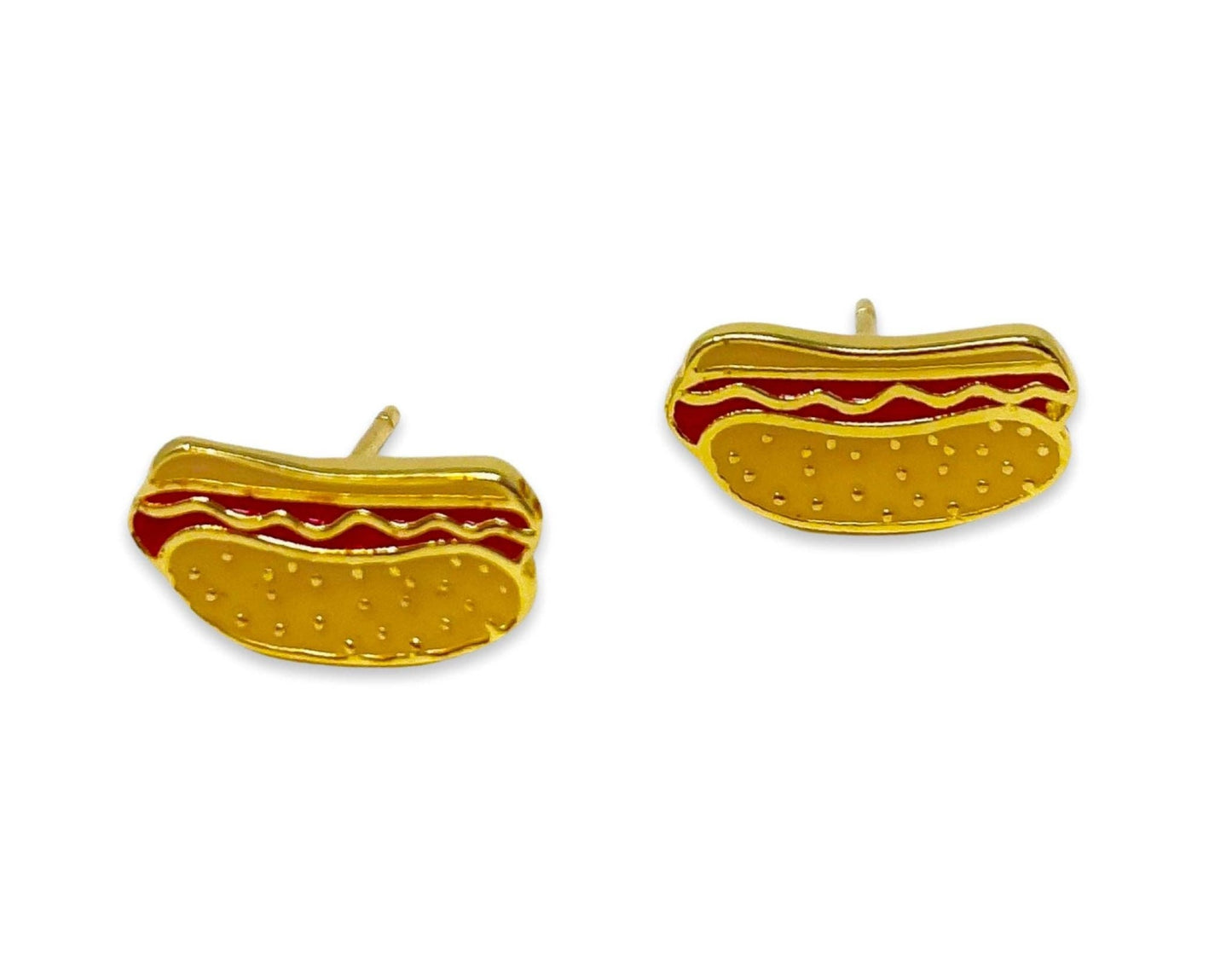 Hot Dog Enamel Studs