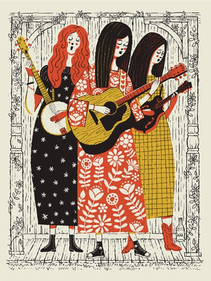 Folk Love Trio 18x24"