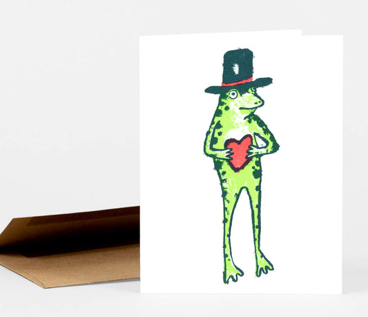 Froggy Heart card